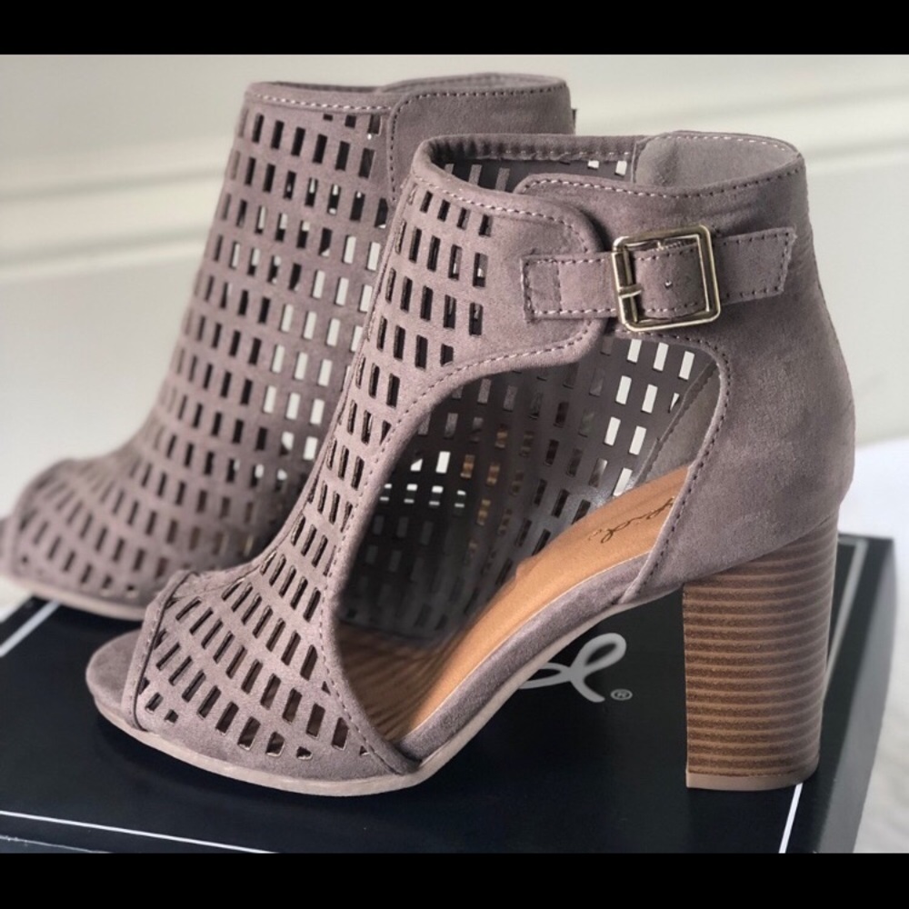 Peep Toe Booties - Picture 2 of 4